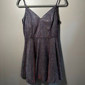 Sparkly Cocktail Dress with Spaghetti Straps- City Studio, Size 11/M